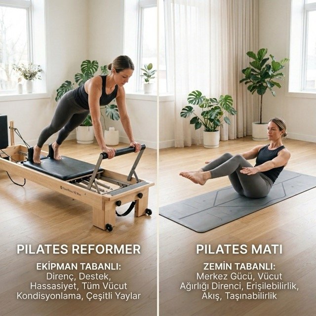 Reformer Pilates ve Mat Pilates Arasındaki Farklar Nelerdir?